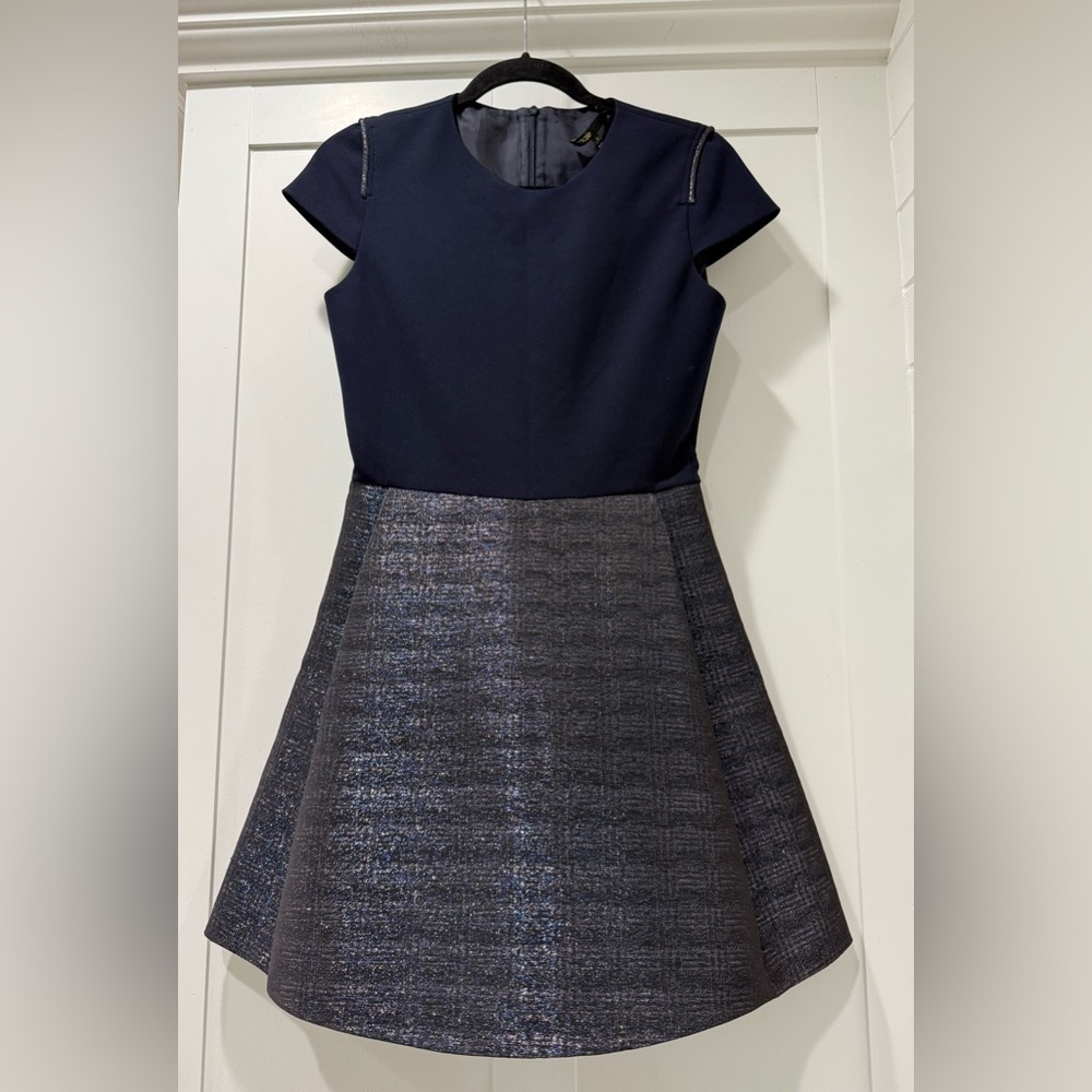 Maje Granaig Two Tone‎ Flared Dress